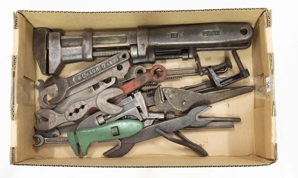 Gray 18in Wrench and assorted Image 1++