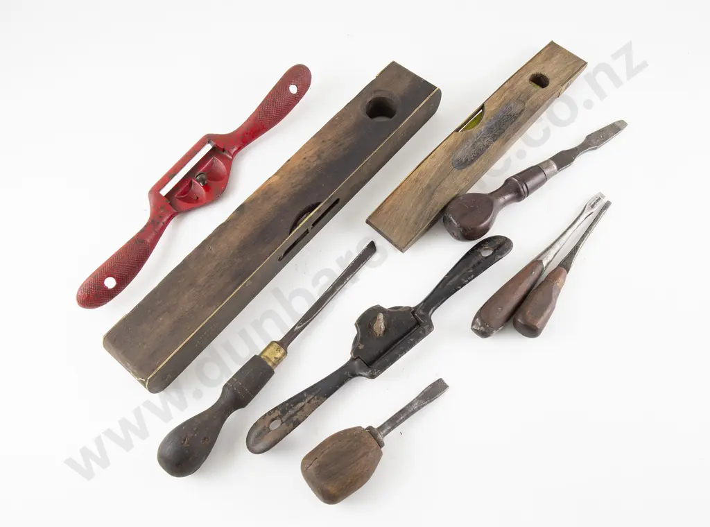 Two Vintage Brass Mounted Spirit Levels Image 1++