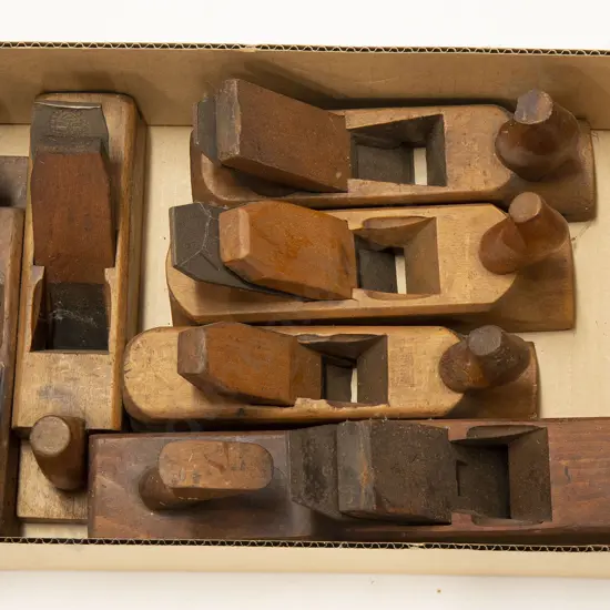 Collection Wooden Six Smoothing Planes
