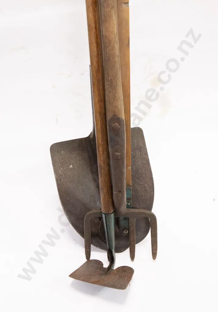 Four Various Long Handled Garden Tools Image 1++
