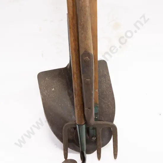 Four Various Long Handled Garden Tools