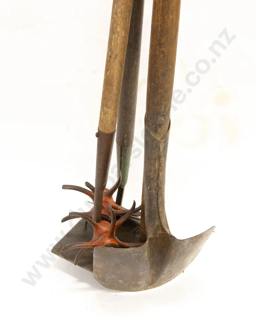 Four Various Long Handled Garden Tools Image 1++