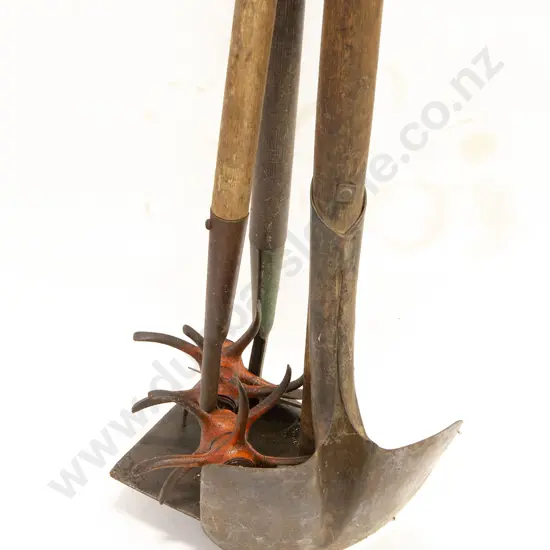 Four Various Long Handled Garden Tools