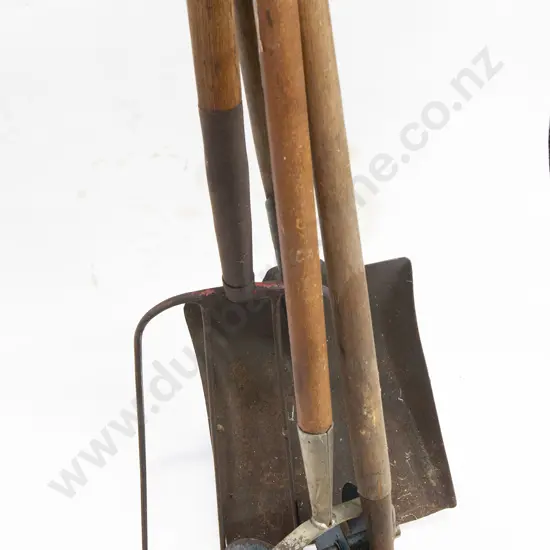 Four Various Long Handled Garden Tools