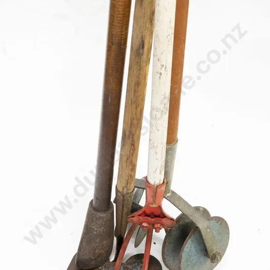Four Various Long Handled Garden Tools