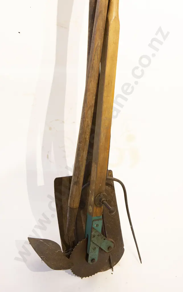 Four Various Long Handled Garden Tools Image 1++
