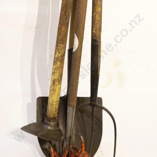Four Various Long Handled Garden Tools