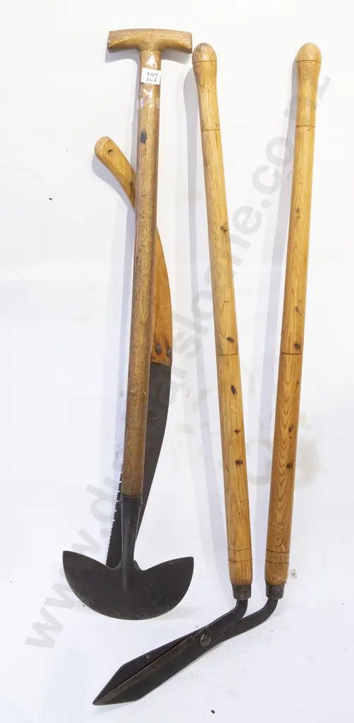 Three Long Handled Gardening Tools Image 1++