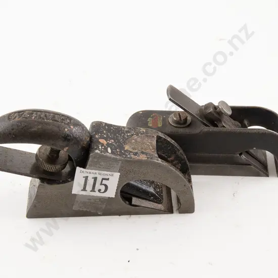 Two Small Stanley Bullnose Rabbet planes