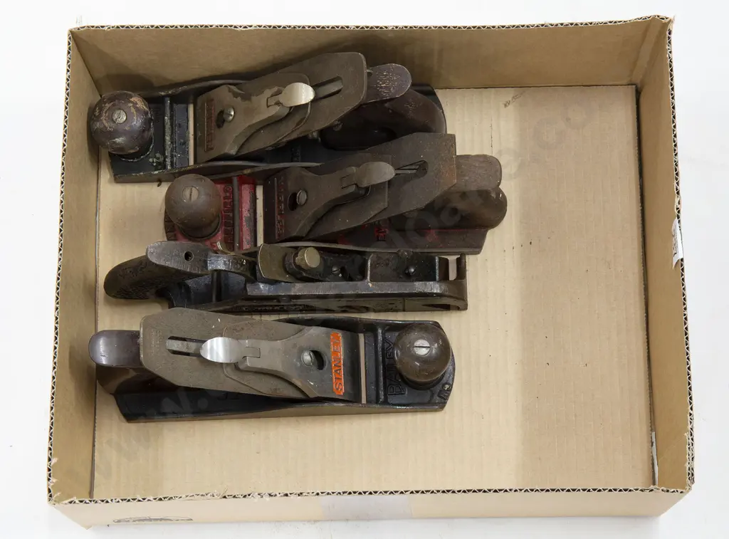 Four Assorted Woodworking Planes Image 1++