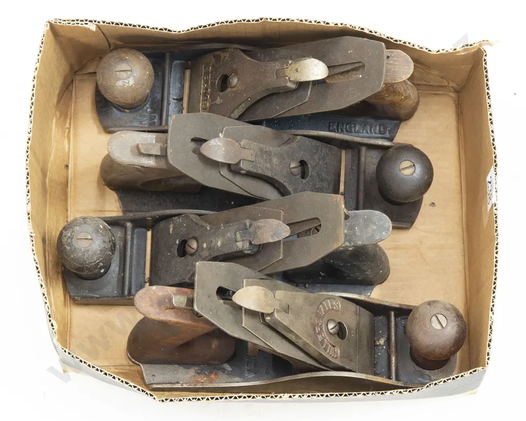Four Assorted Woodworking Planes Image 1++