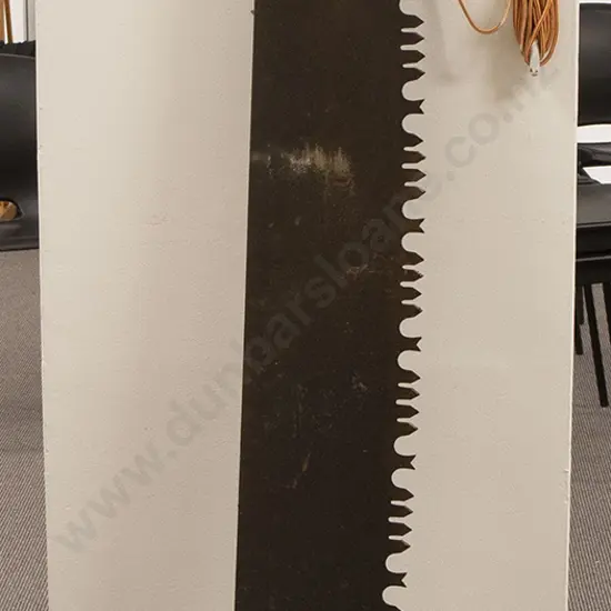 Large Hand Logging Saw (only one wooden handle)