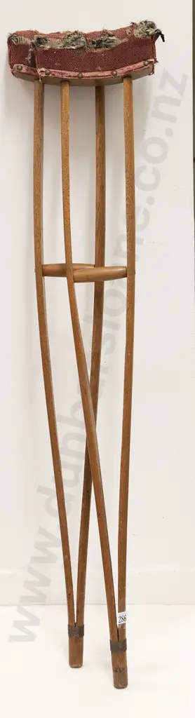 Pair of Vintage oak Crutches Image 1++