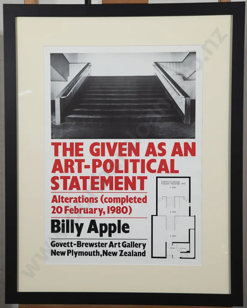 Billy Apple - The Given as an Art-Political Statement Poster Image 1++