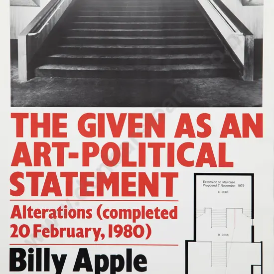 Billy Apple - The Given as an Art-Political Statement Poster