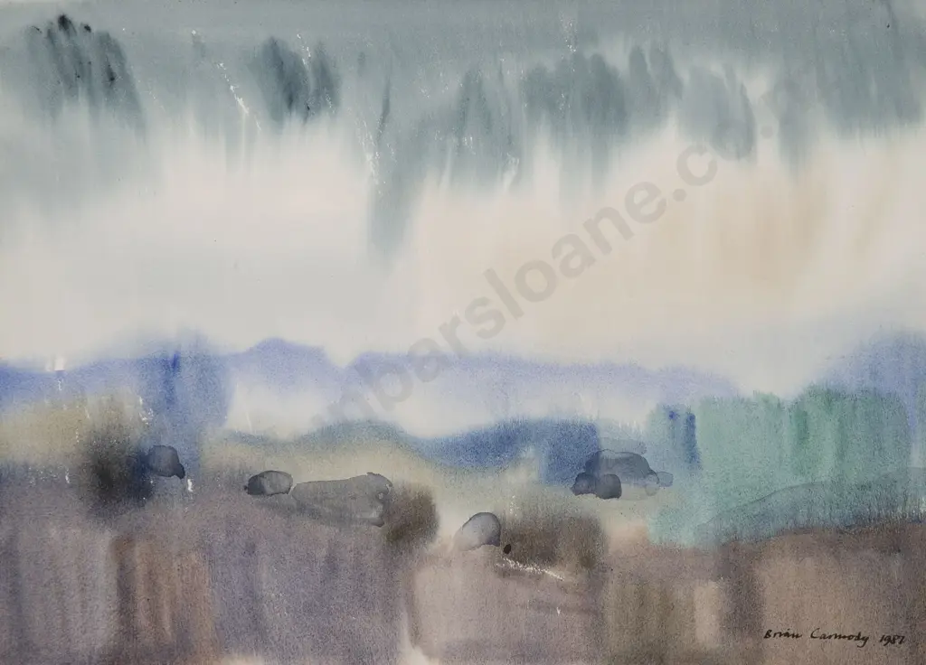 Brian Carmody - Wellington Rain Towards the Orongorongas Image 1++