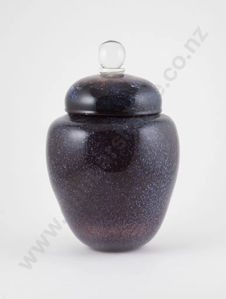 Garry Nash Lidded Glass Canister Image 1++