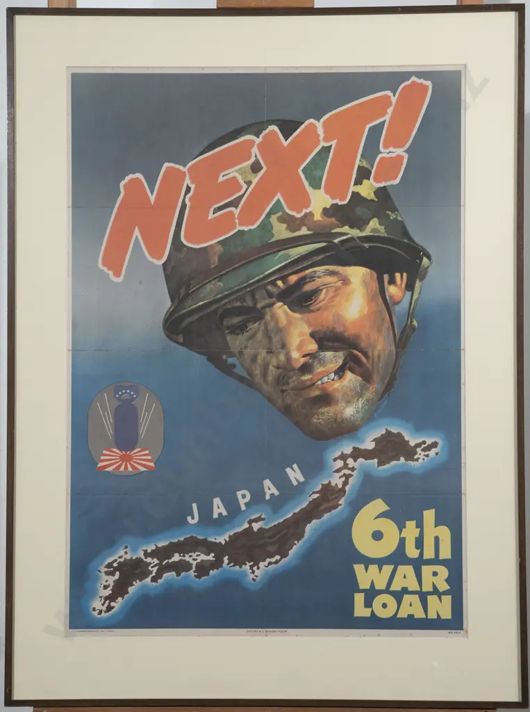 "Next! Japan 6th War Loan" WWII Poster Image 1++