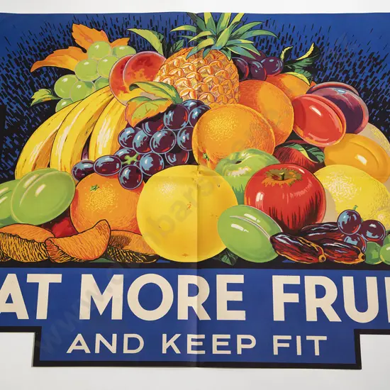 Collection NZ Fruit Posters - Eat More Fruit / Keep Fit