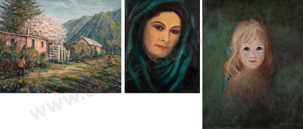 Olive Laurenson - Valley Cottages & Two Portraits (3) Image 1++