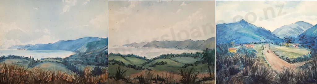 Olive Laurenson - Three Various Watercolours Image 1++