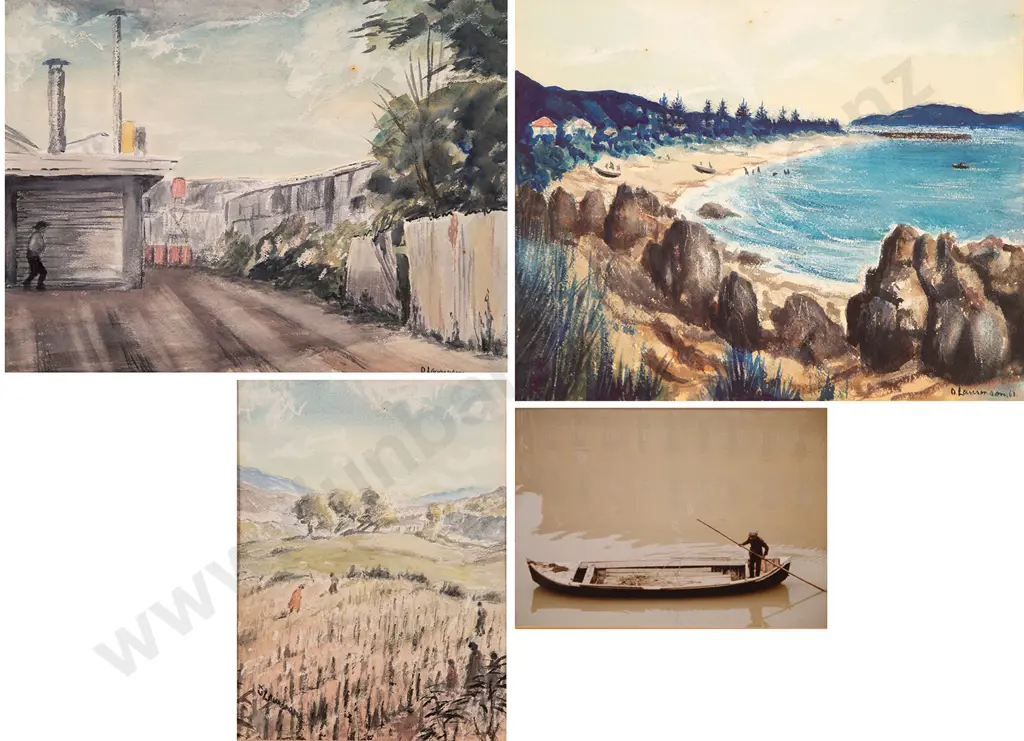 Olive Laurenson - Three Various Watercolours & other photograph (4) Image 1++