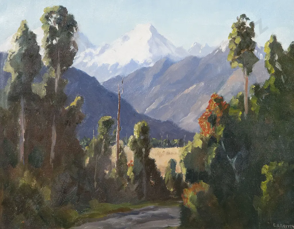 E B Lattey - Mt La Perouse from Gillispies Road Fox Image 1++