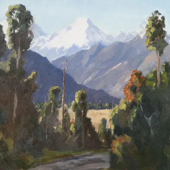 E B Lattey - Mt La Perouse from Gillispies Road Fox