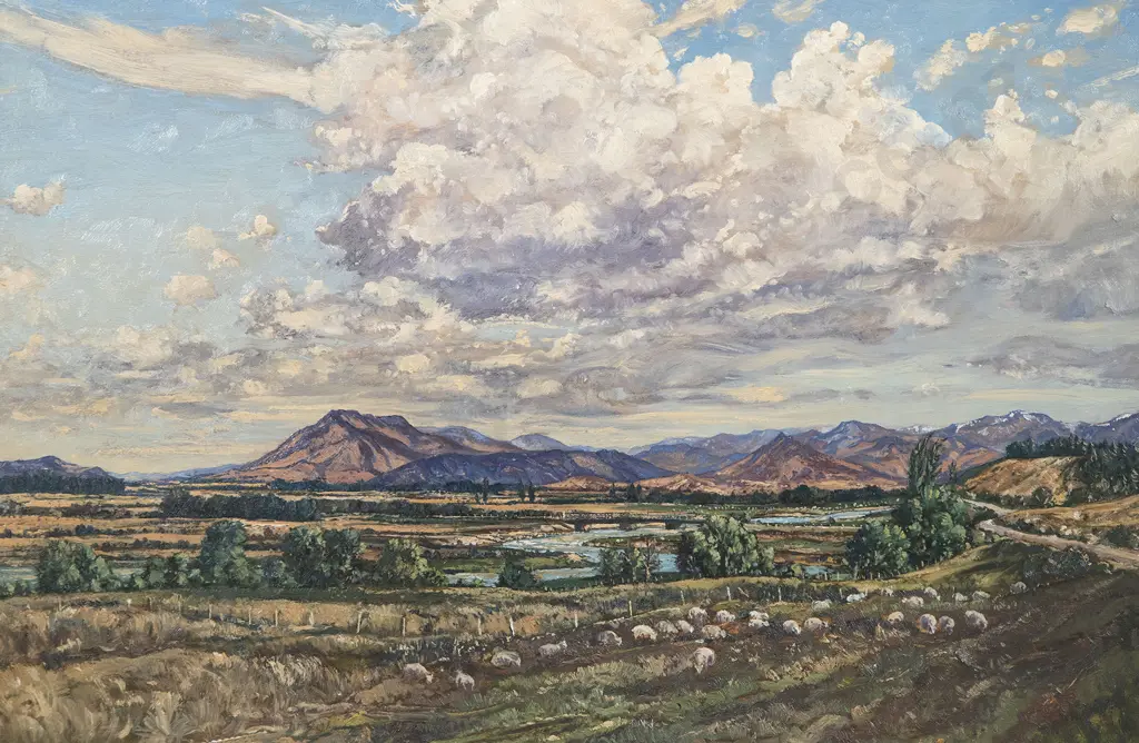 Claude Muncaster - Landscape with the Oretti River near Lumsden Image 1++