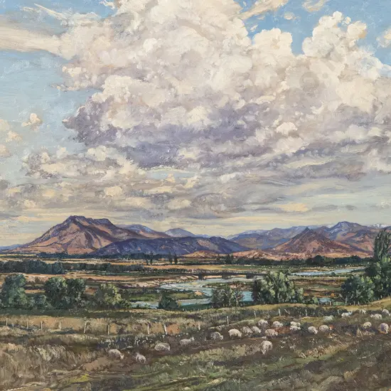 Claude Muncaster - Landscape with the Oretti River near Lumsden