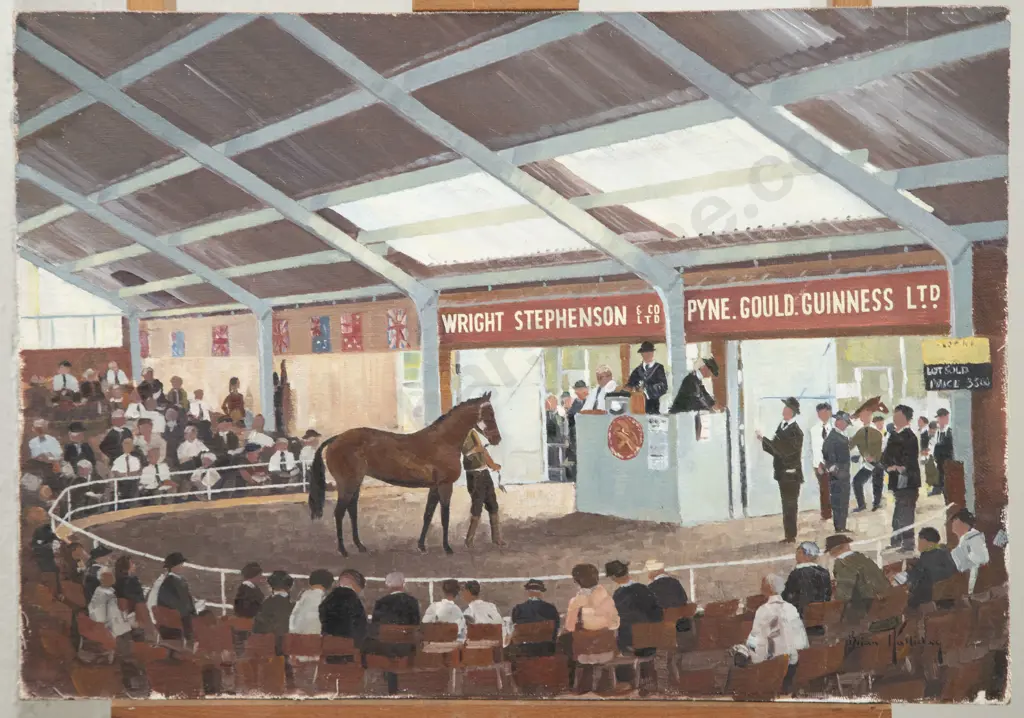 Brian Halliday - Auction Day at the Sale Yard Image 1++