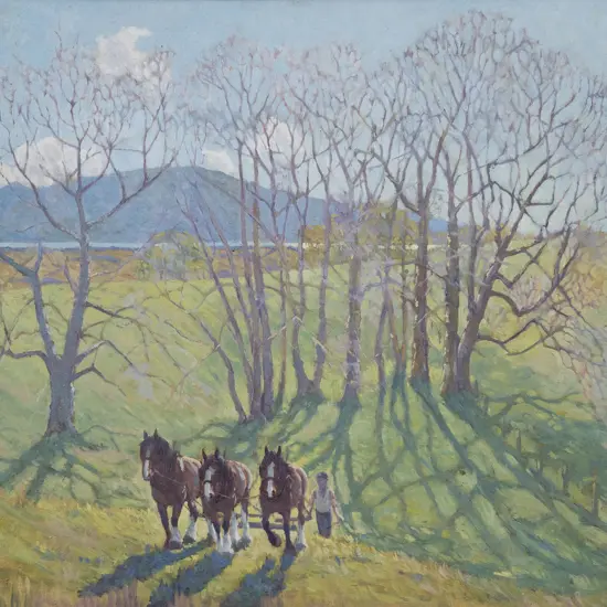 George Lewens - Ploughing the Fields