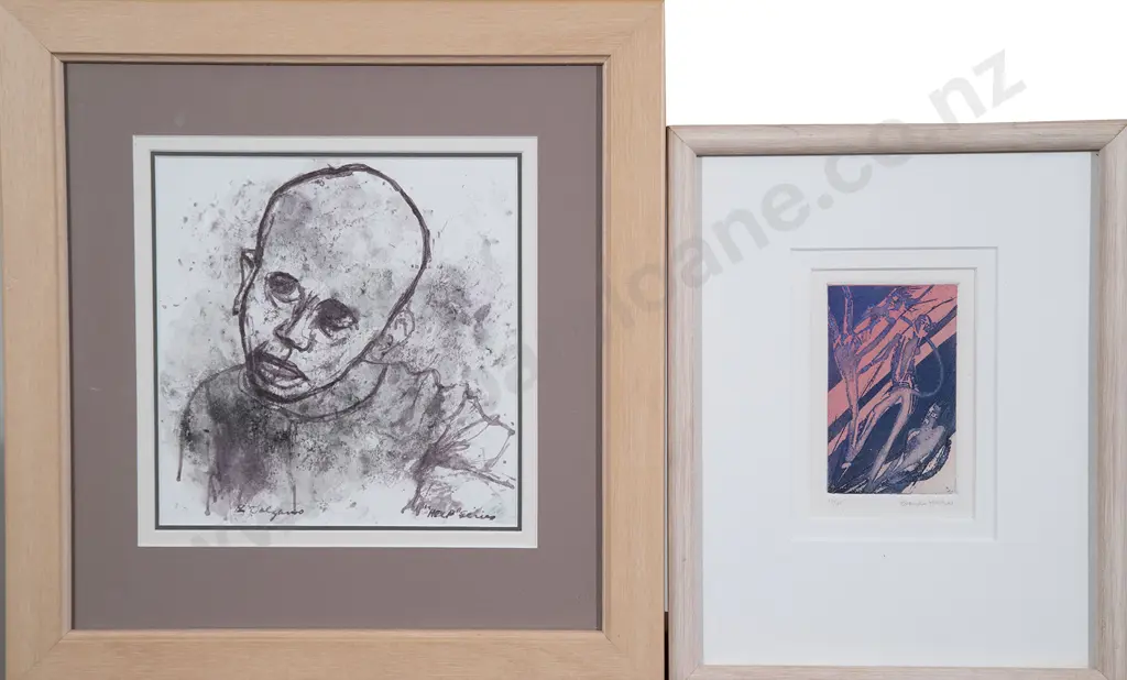 Roy Dalgarno ink study & Brenda Hartill print (2) Image 1++