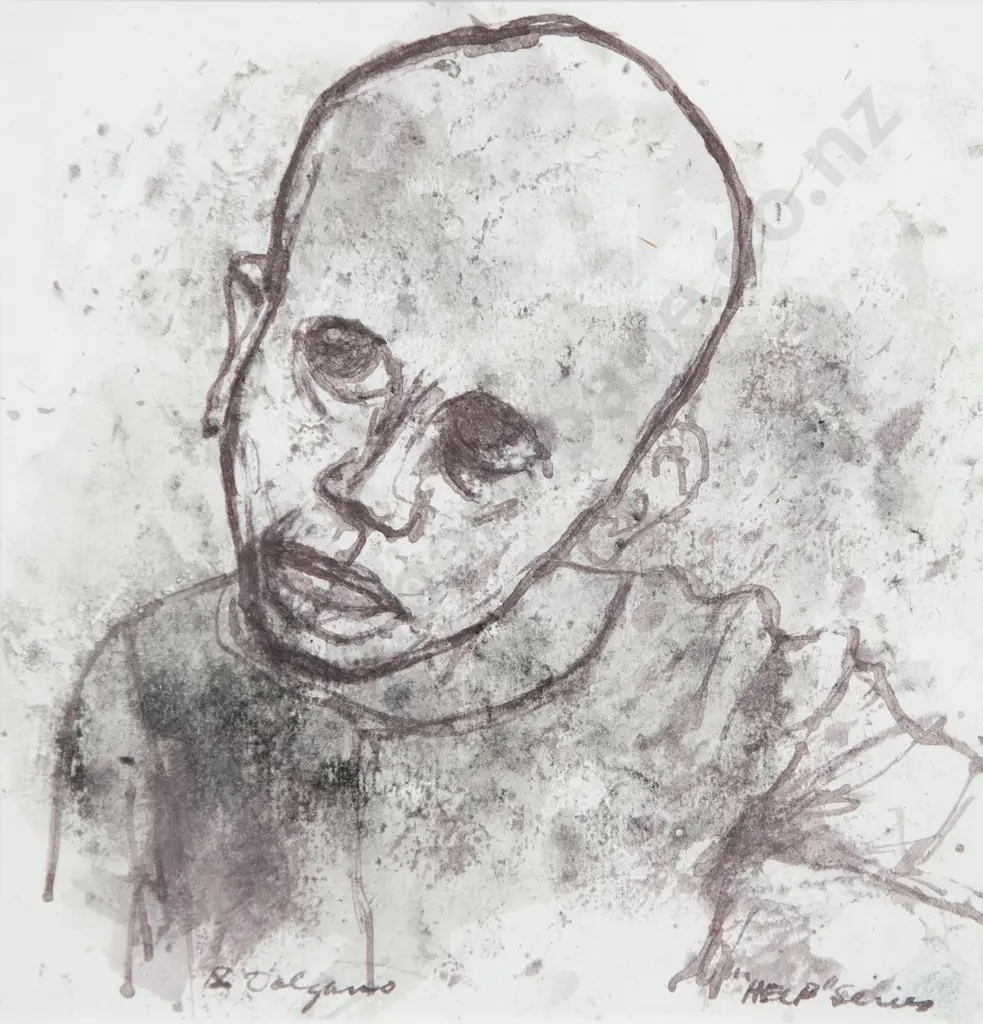 Roy Dalgarno ink study & Brenda Hartill print (2) Image 1++