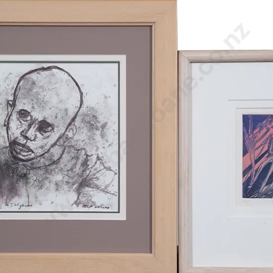 Roy Dalgarno ink study & Brenda Hartill print (2)