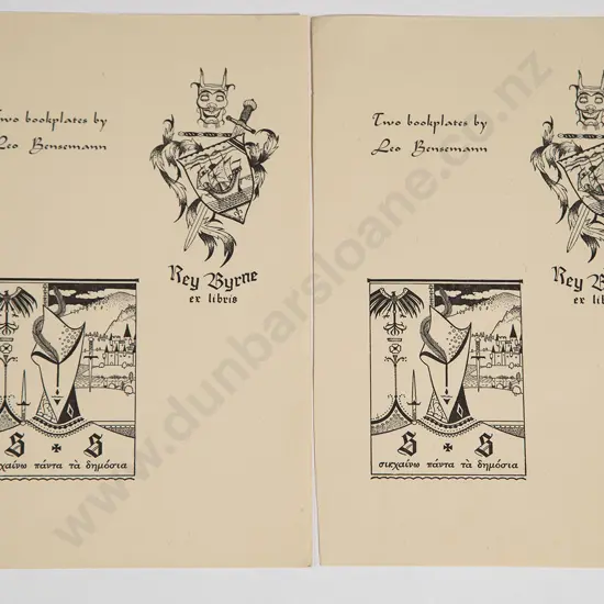 Two Leo Bensemann Bookplates