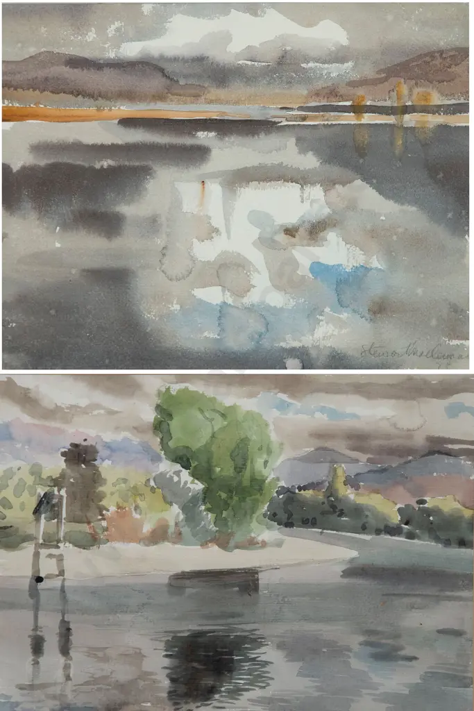 Stewart MacLennan - Inangahua River & other watercolour (2) Image 1++