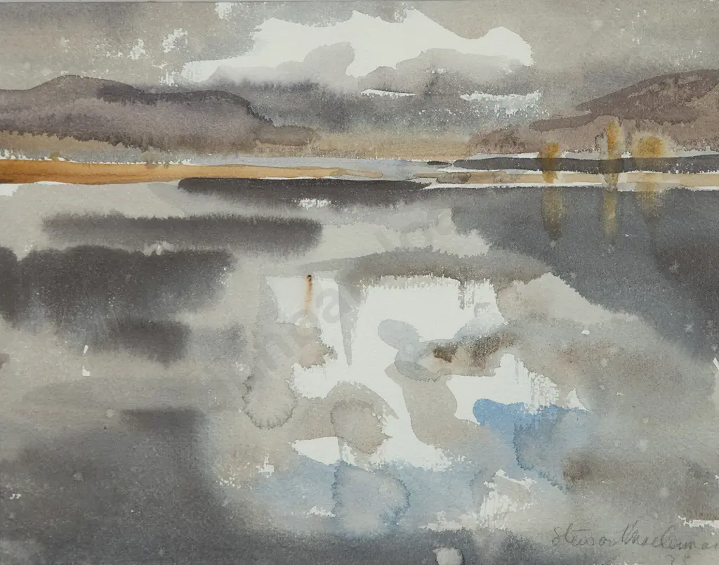 Stewart MacLennan - Inangahua River & other watercolour (2) Image 1++