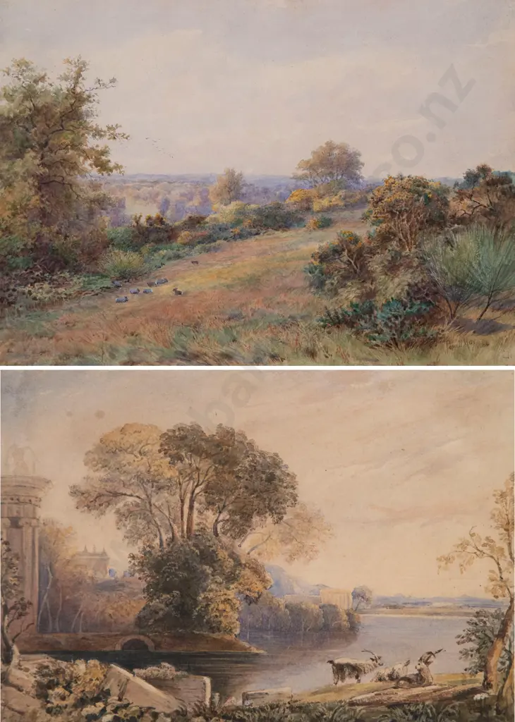 George Barret Jnr & Arthur Powell May watercolours (2) Image 1++