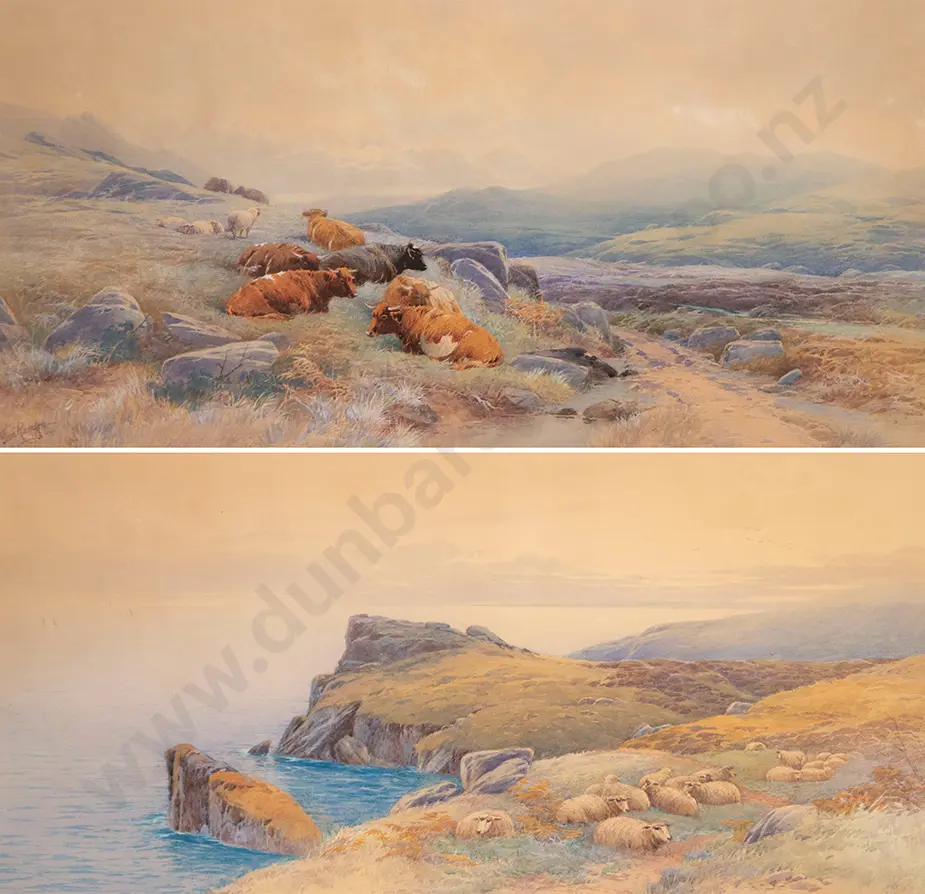 Thomas Rowden (British) - Pair of Watercolours Image 1++