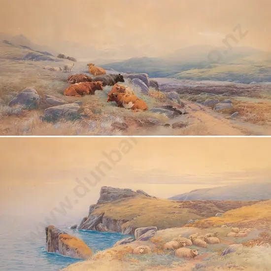 Thomas Rowden (British) - Pair of Watercolours