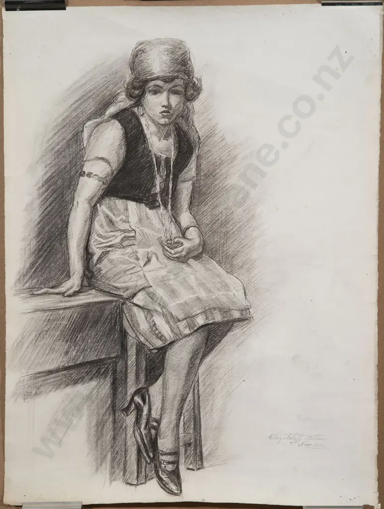Chrystabel Aitken - Portrait of Seated Woman Image 1++