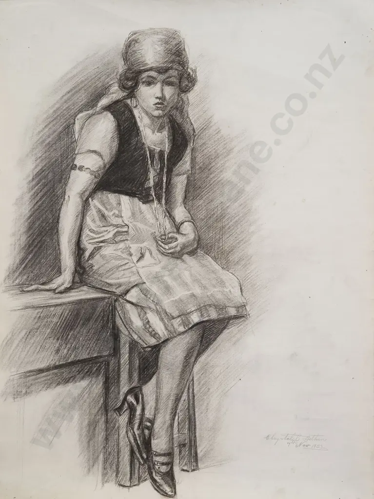 Chrystabel Aitken - Portrait of Seated Woman Image 1++