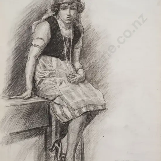 Chrystabel Aitken - Portrait of Seated Woman