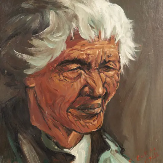 E Cucker - Maori Portrait