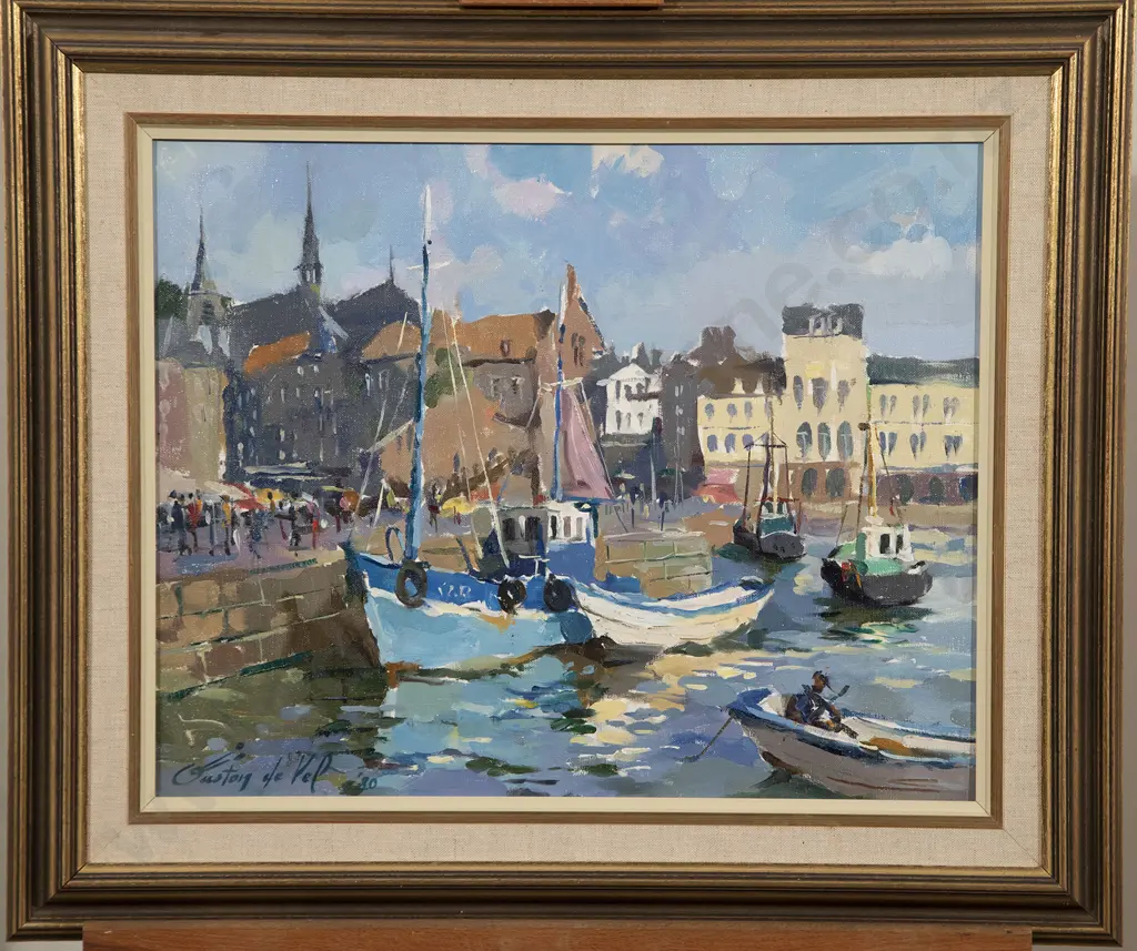 Gaston de Vel - Inner Harbour Honfleur Image 1++