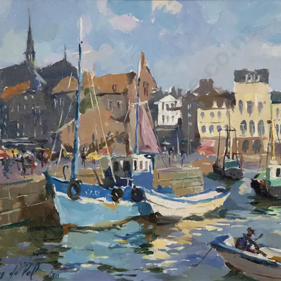 Gaston de Vel - Inner Harbour Honfleur