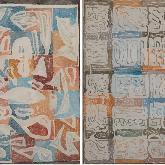 Geoff Fairburn - Two Maori Inspired Abstracts