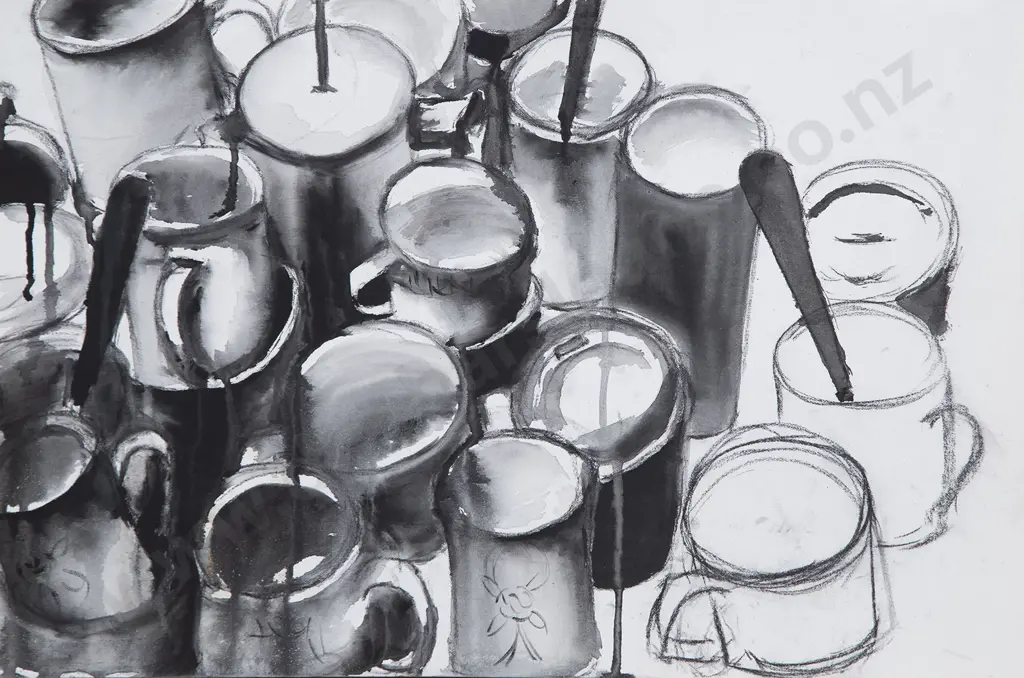Greg Morrison & other unframed works on paper (4) Image 1++