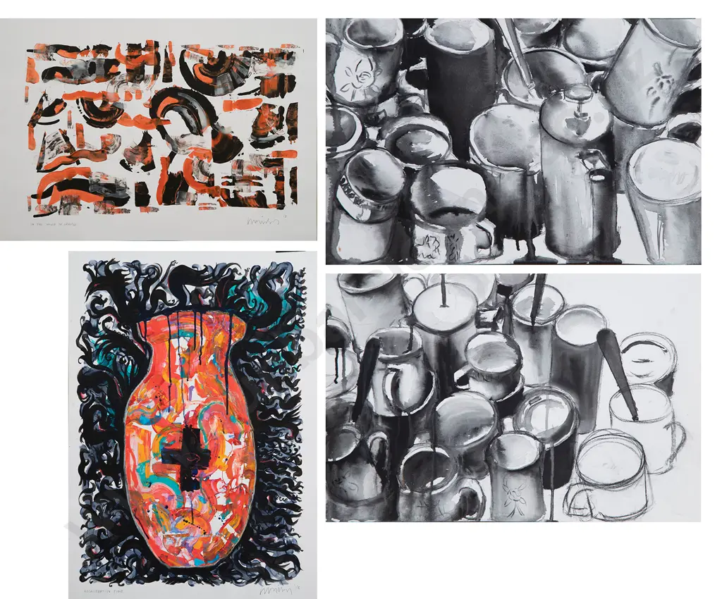 Greg Morrison & other unframed works on paper (4) Image 1++